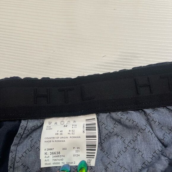 Hiltl HTL Navy Blue Linen Pants Size 52 Euro 36 US - Picture 6 of 9